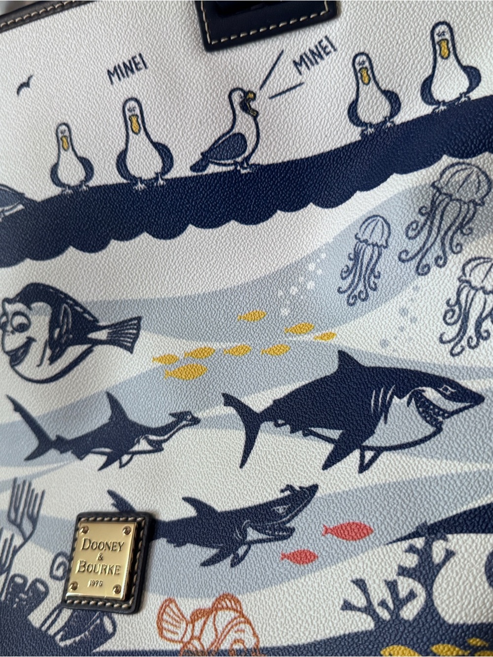 Dooney & Bourke Finding Nemo 20th Anniversary Tote Bag - Picture 3 of 12